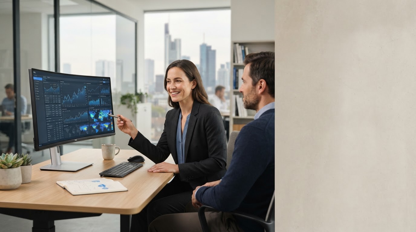 KI-Aktien Analystenteam bei der Auswertung von Marktdaten